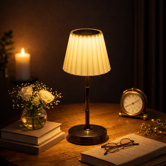 Lexton Squeeze Cordless & USB Rechargeable LED Table Lamp (White)