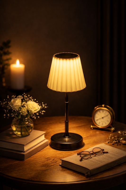 Lexton Cordless & USB Rechargeable LED Table Lamp (White) iCraft by Eagle