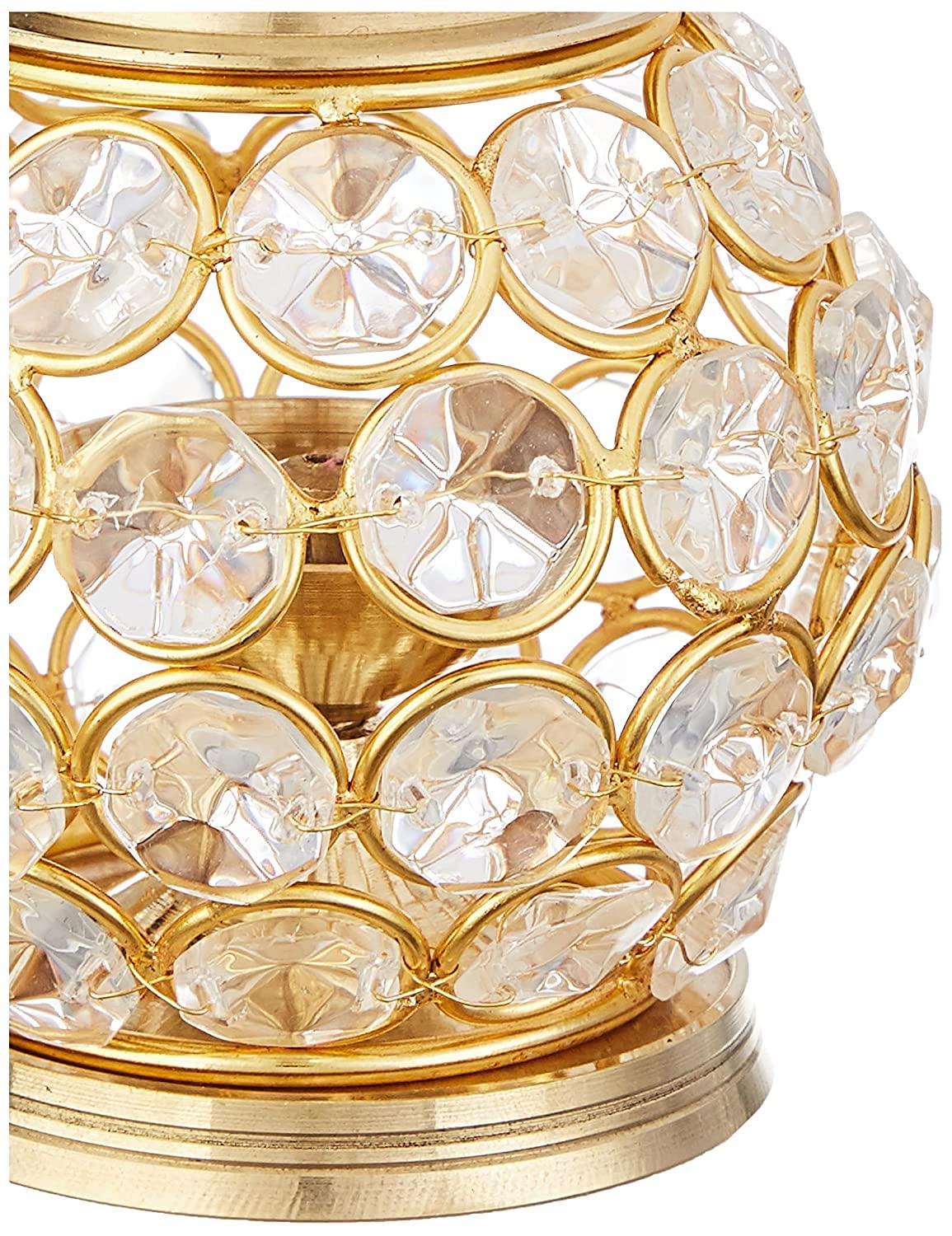 Klassic Brass Crystal Matki Diya – Medium, Golden