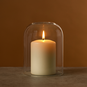 
                  
                    Klassic Curved Borosilicate Glass Shade Without Diya | Diya Cover for Bedroom & Mandir, Pooja, Home Decoration & Gifts, Tealight, 3.5 inches Height, 2.95 inches Width | Pack of 1
                  
                