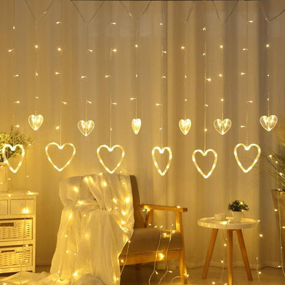 "Lexton Heart String Lights – 12 Hearts Warm White Decoration"