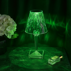
                  
                    Lexton Diamond Shape Rechargeable Table Lamp | RGB Color Changing Light | Touch Control | Acrylic | Modern Style | Suitable for Bedroom, Office, Bar, Wedding (Pack of 1, White)
                  
                