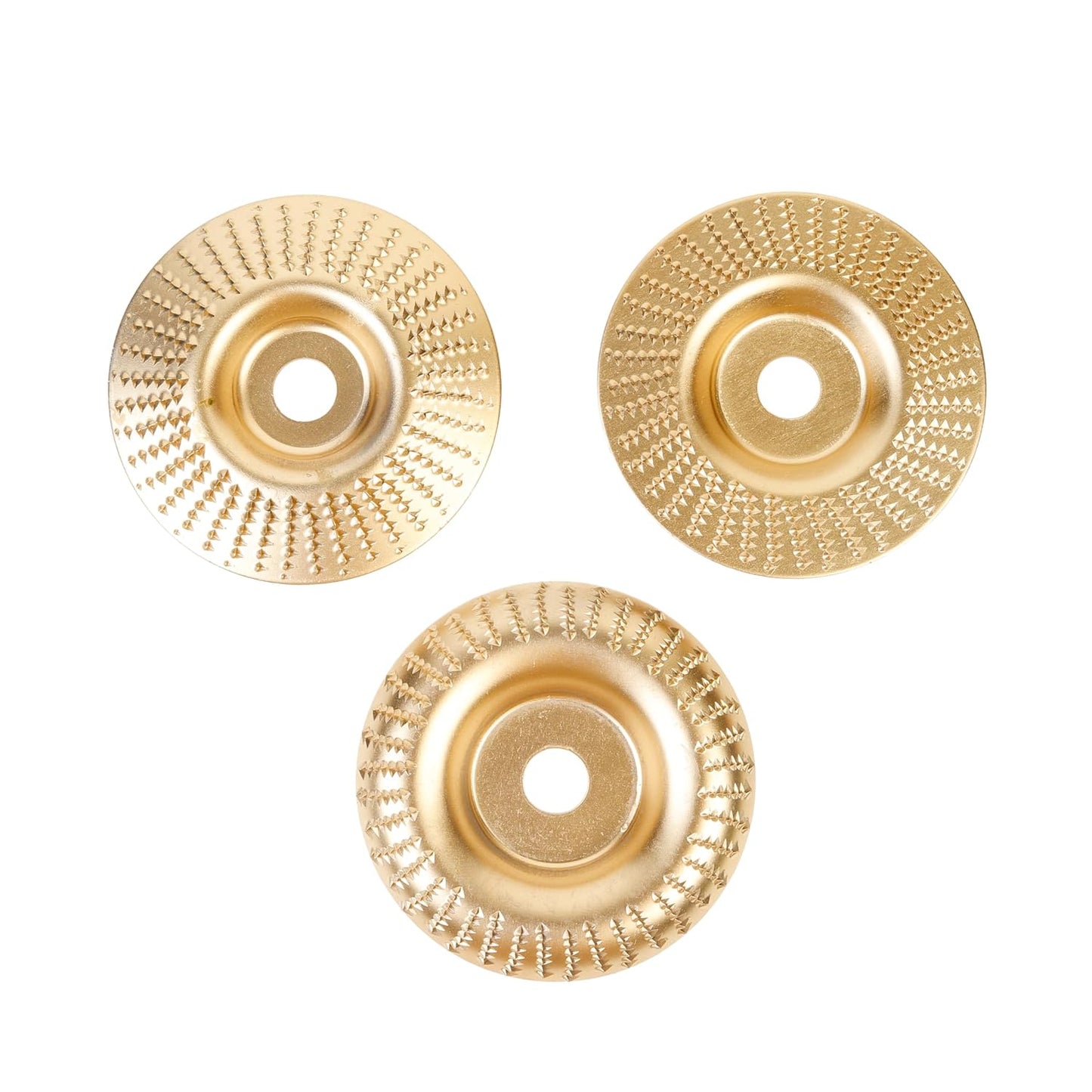 Spartan 3-Pc 4" Woodworking Carving Discs, 5/8" Bore