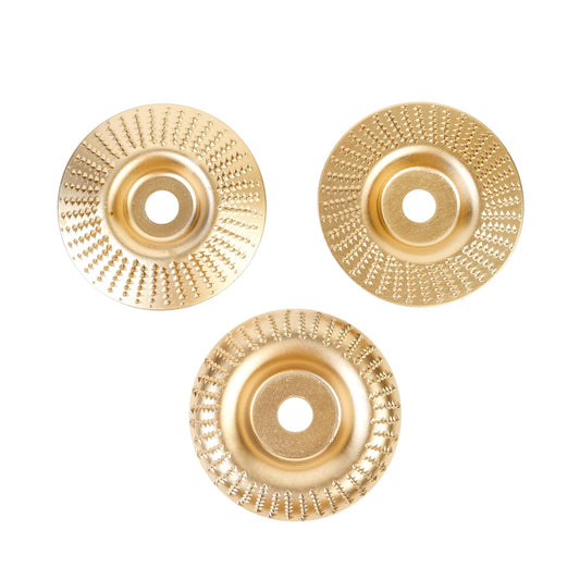 Spartan 3-Pc 4" Woodworking Carving Discs, 5/8" Bore