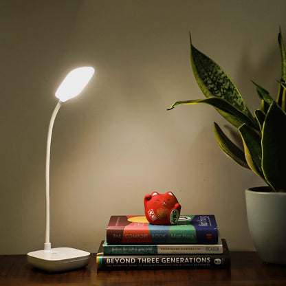 Lexton Rechargeable LED Table Lamp | Touch Control | 3 Color Modes | USB-C | White