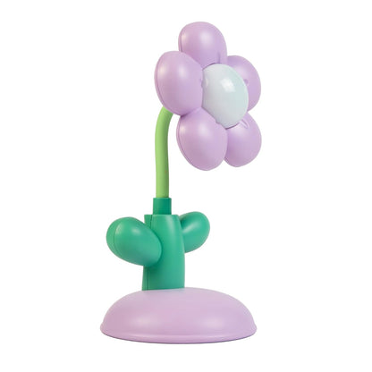 Lexton 7.5-Inch Flower LED Table Lamp | Rechargeable Kids Study & Reading Light with USB Charging