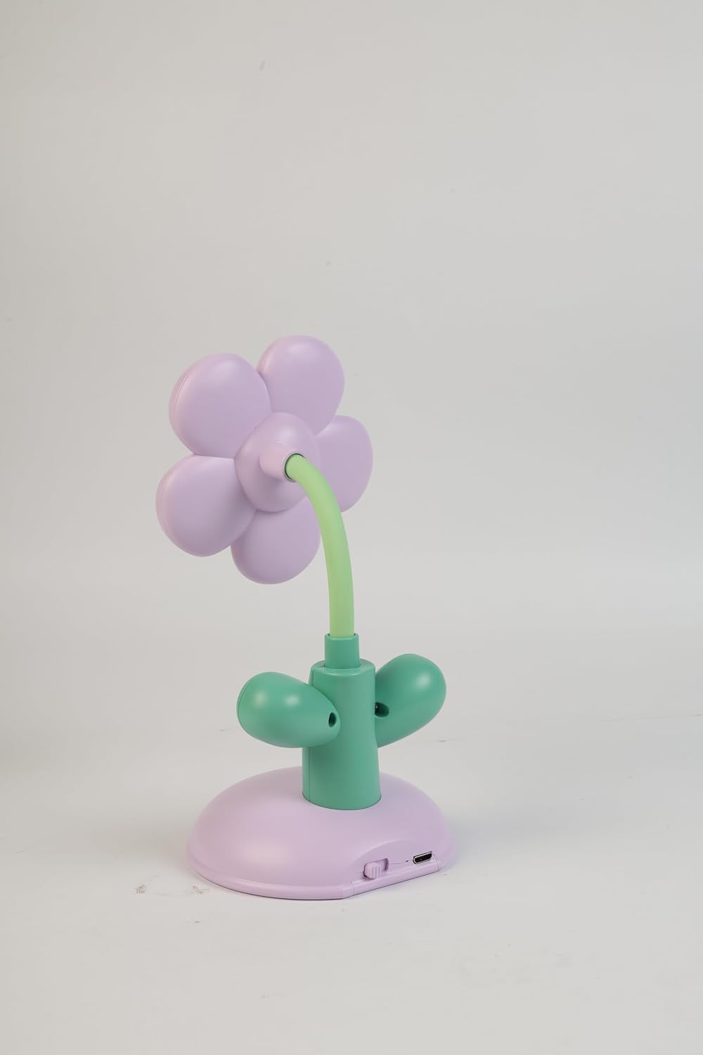 Lexton 7.5-Inch Flower LED Table Lamp | Rechargeable Kids Study & Reading Light with USB Charging