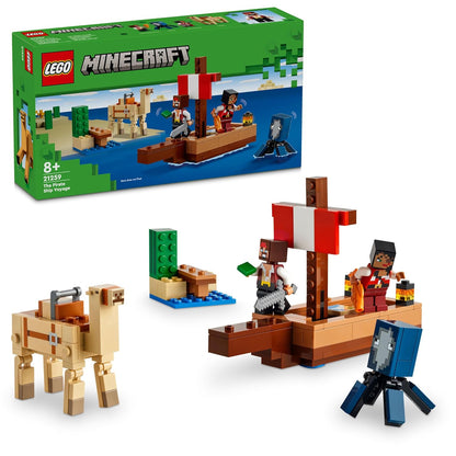 LEGO Minecraft Pirate Ship Voyage 21259 (Box Condition Damaged, Product Fine)