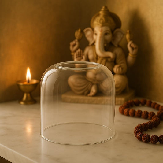 Klassic Borosilicate Glass Shade for Diya (Large)