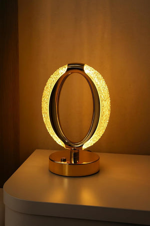 
                  
                    Lexton Rechargeable LED Crystal Table Lamp | 3-Level Brightness Control, Touch Sensor | Stylish Table Light for Bedroom, Living Room & Nightstand (Oval Design, Pack of 1)
                  
                