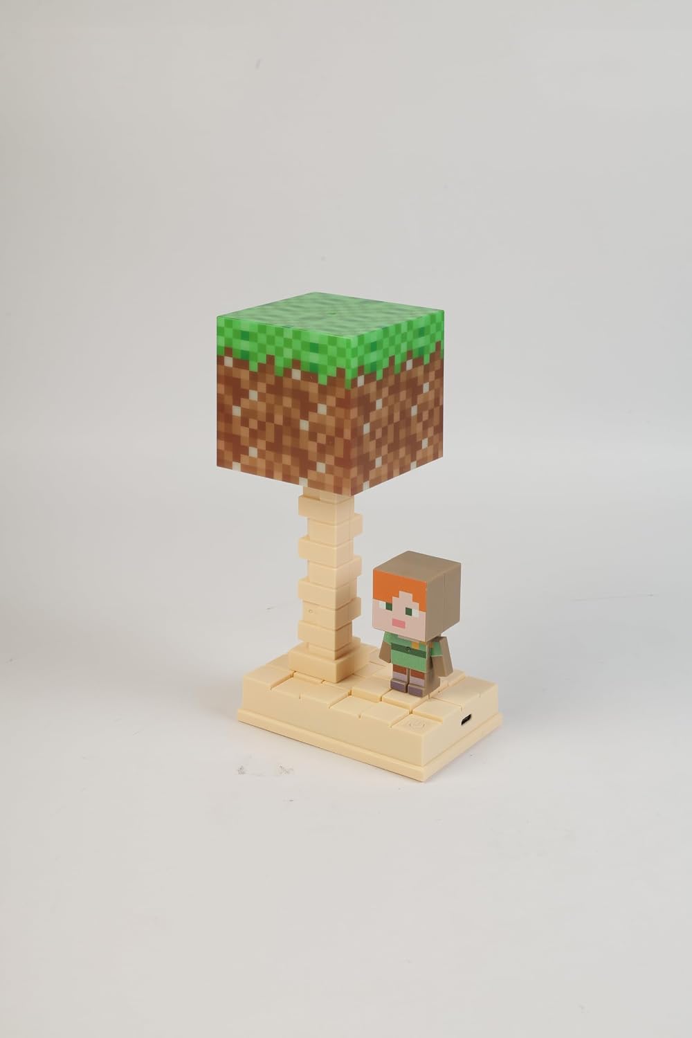 Lexton 7-Inch Minecraft Cartoon LED Table Lamp | Rechargeable Kids Night & Study Light