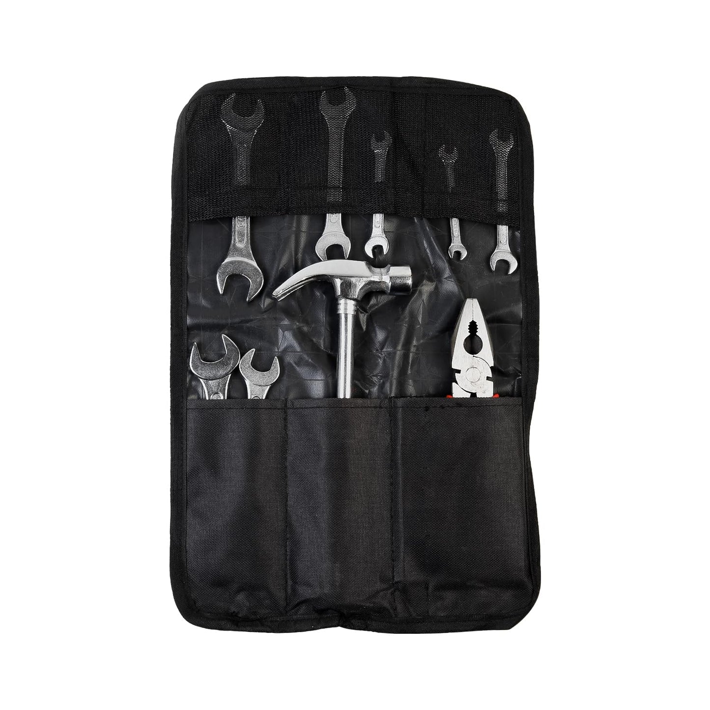 Spartan 8 Pc Hand Tool Set with Double Open End Spanners, Claw Hammer and Combination Plier for Household Repair Tasks