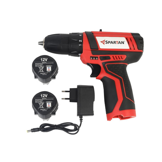 Spartan Cordless Drill 12V, LED & Keyless Chuck