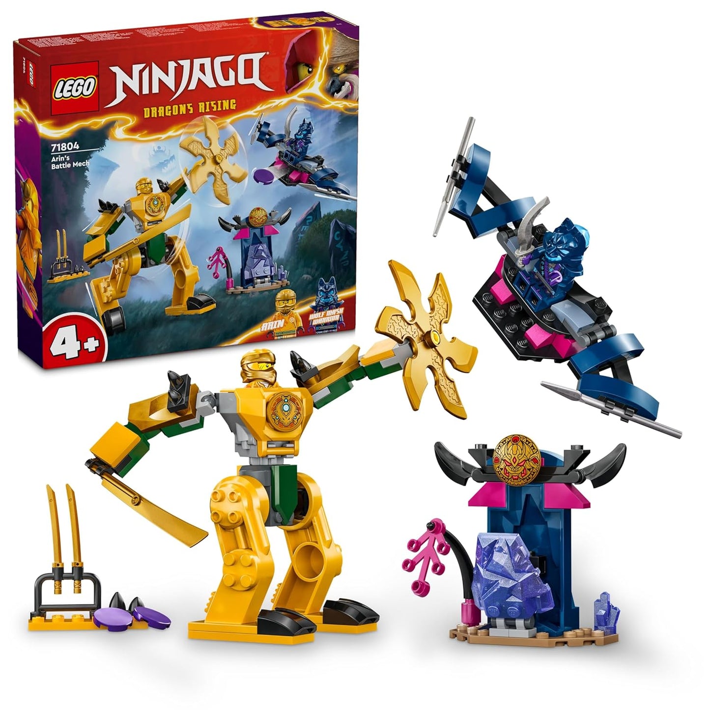 LEGO NINJAGO Battle Mech for exciting ninja adventures (Box Condition Damaged, Product Fine)