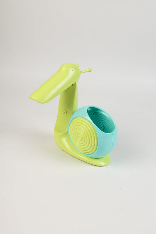 Lexton 8.5-Inch Snail Folding LED Table Lamp with Pen Holder | USB Rechargeable Kids Study Desk Lamp