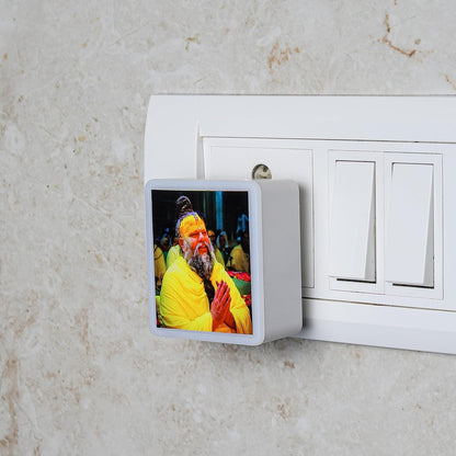 Lexton Shri Premanand Ji Maharaj Night LED lamp for home and mandir.