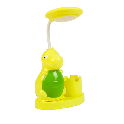 Lexton 11 Inch  Kids Dinosaur Lamp – Fun LED study light with built-in stationery holder.