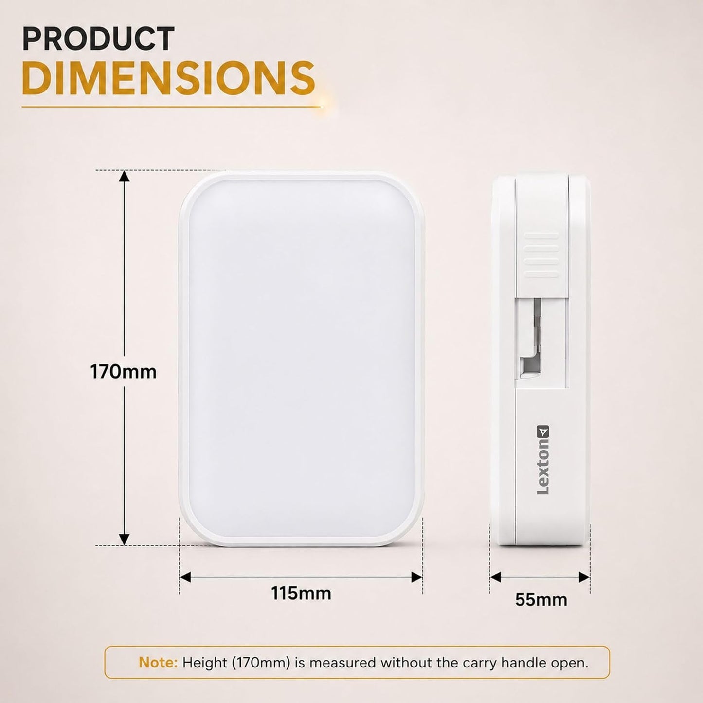12W LED emergency light with 4000mAh battery