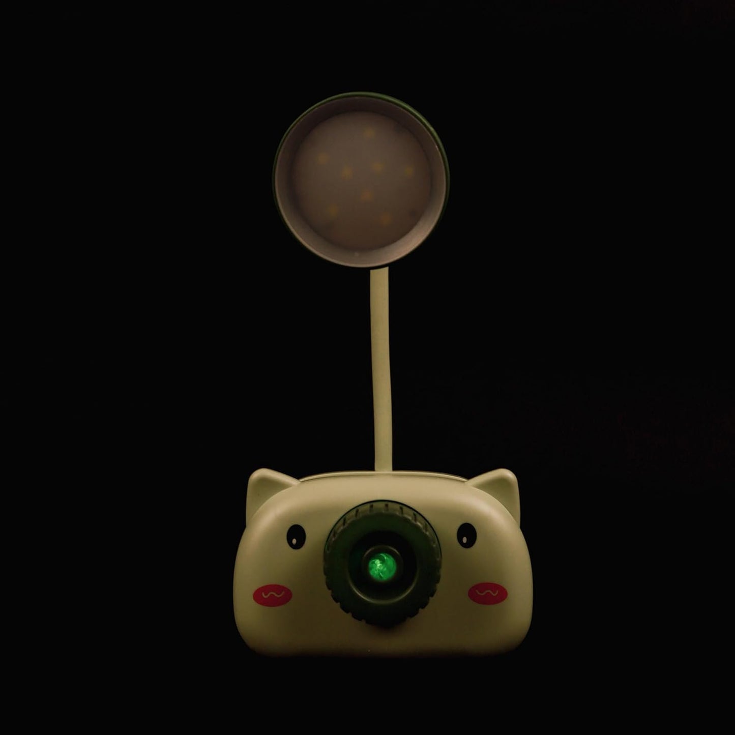 Lexton Camera Shaped LED Mini Study Lamp | Rechargeable Kids Desk Light Green