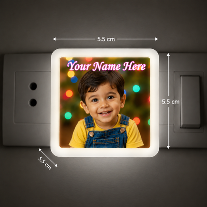 Lexton Custom Photo LED Night Lamp, 0.5W Warm White 2 Pin Plug-in Light