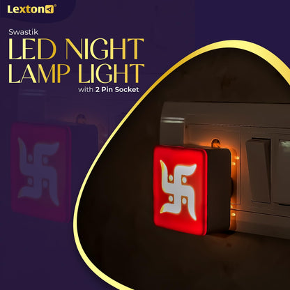 Lexton Swastik LED Night Lamp White