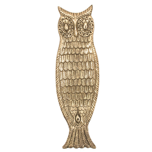 iCraft ICCM03 Hand Carved Assorted Owl Incense Stick Holder Tray (Metal, Pack of 1)
