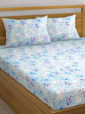 
                  
                    Raymond Home Microfibre Double Bedsheet with 2 Pillow Cover (Sky Blue)
                  
                