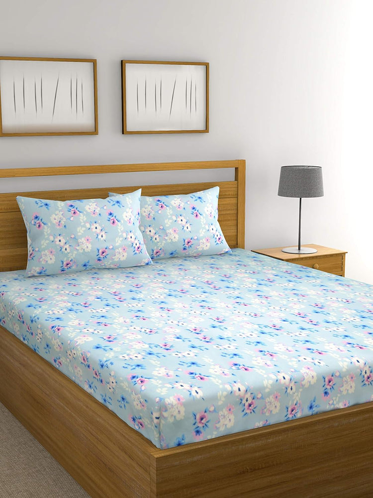 
                  
                    Raymond Home Microfibre Double Bedsheet with 2 Pillow Cover (Sky Blue)
                  
                