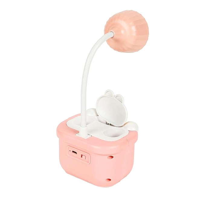 
                  
                    Lexton LED Camera Shaped Study Table Lamp for Students | Rechargeable Desk Lamps for Study Room with Pencil Cutting |USB Warm Light LED Children Study Table Lamp Toy | (Pink, Pack of 1)
                  
                