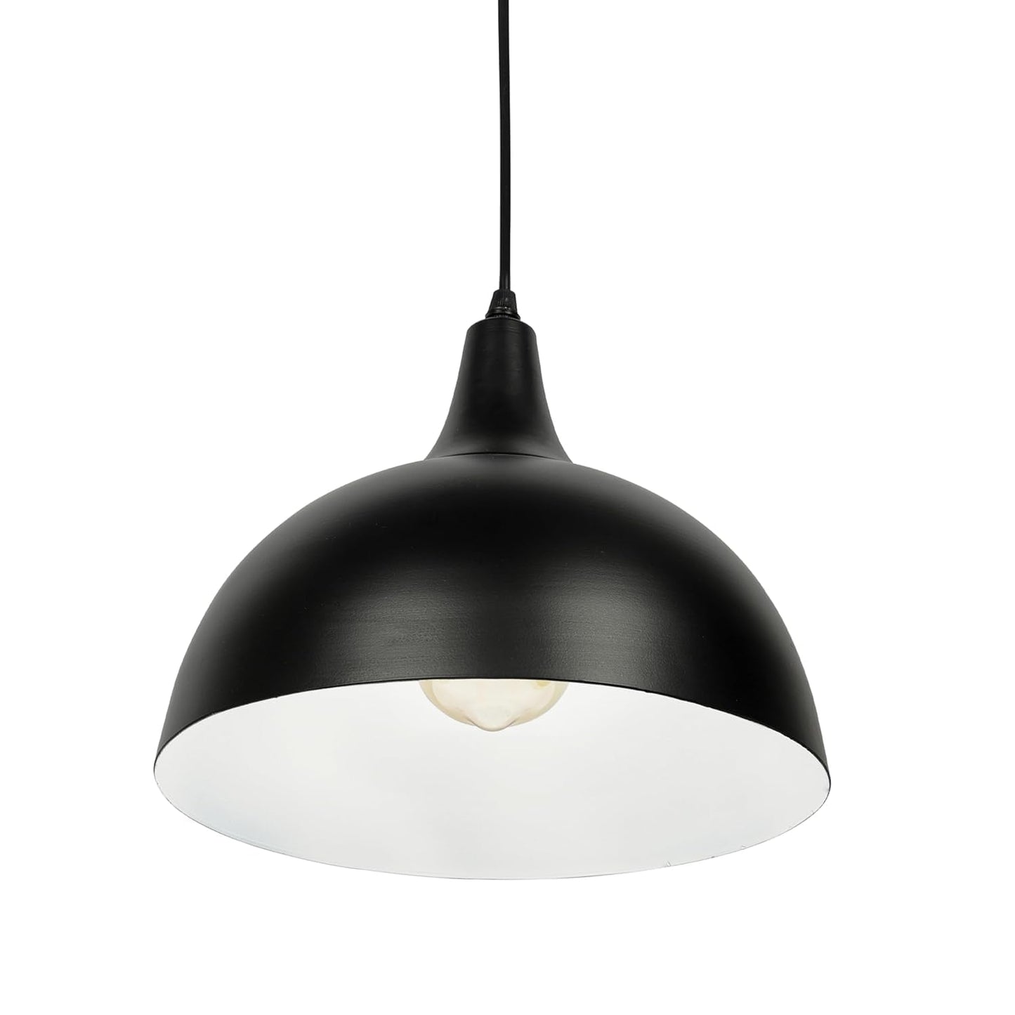 Lexton Vintage Black Dome Pendant Light – Single Head Hanging Lamp iCraft by Eagle