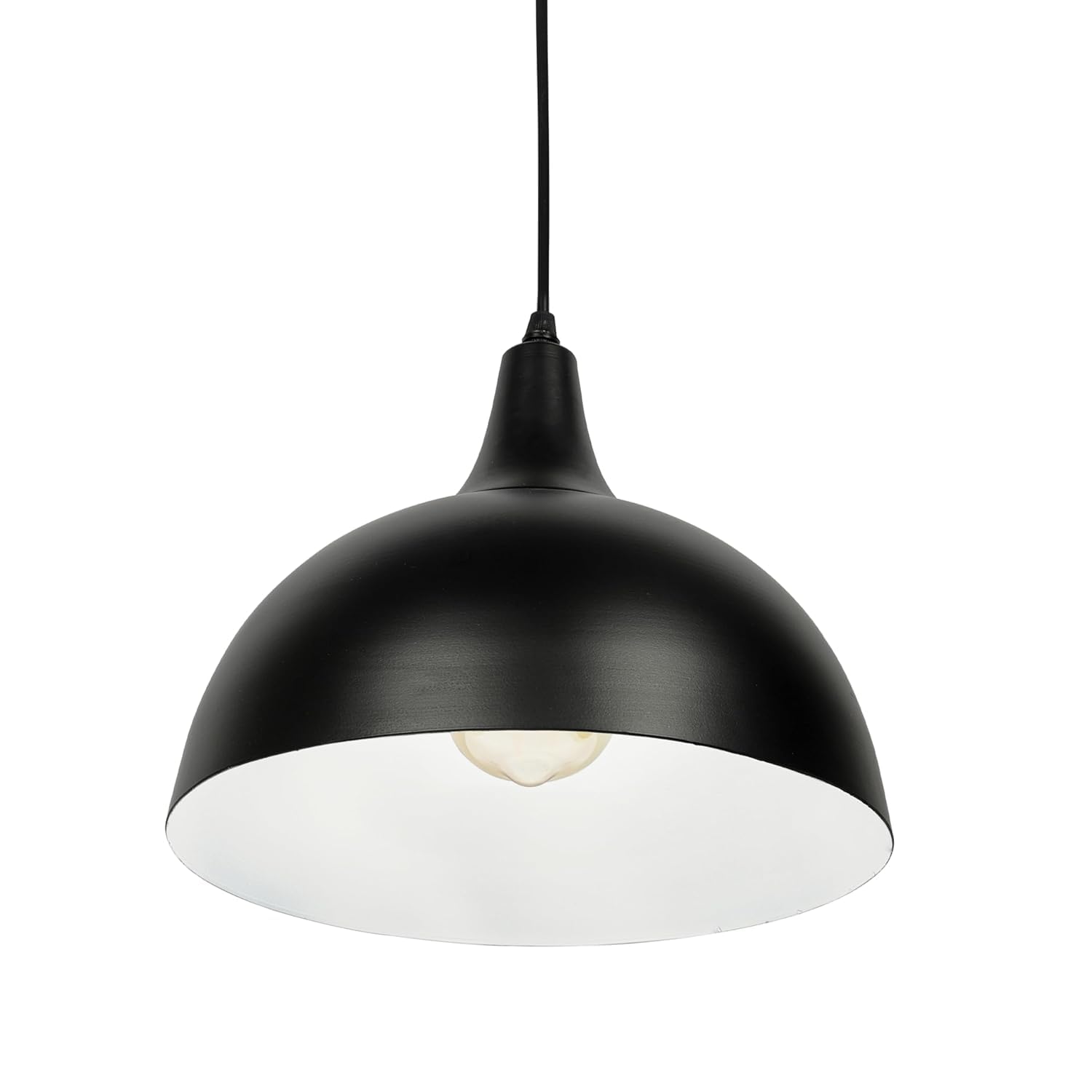 Lexton Vintage Black Dome Pendant Light – Single Head Hanging Lamp iCraft by Eagle