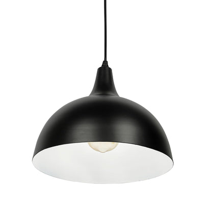 Lexton Vintage Black Dome Pendant Light – Single Head Hanging Lamp iCraft by Eagle