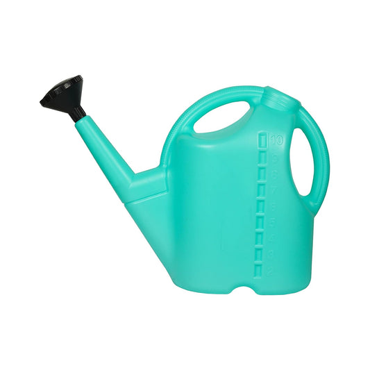 Klassic 10L Plastic Watering Can – Indoor & Outdoor Plants, Long Spout (Teal Green)