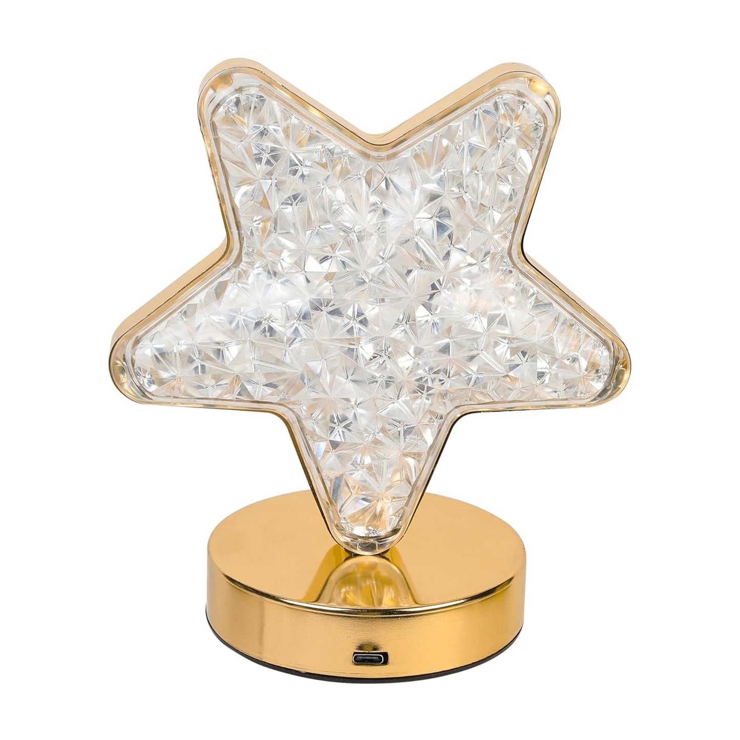 Lexton Star-Shaped LED Nightstand Lamp | Rechargeable, Dimmable, Touch Control