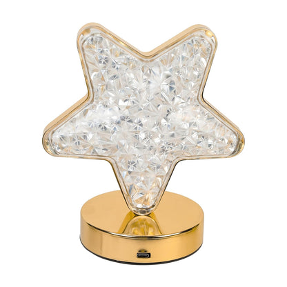 Lexton Star-Shaped LED Nightstand Lamp | Rechargeable, Dimmable, Touch Control