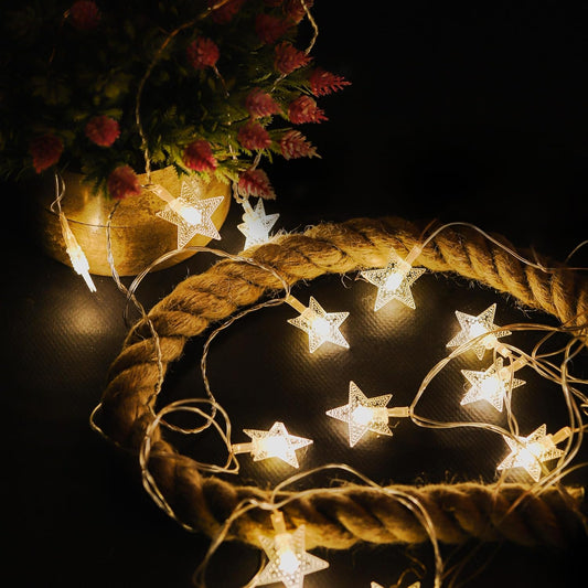 Lexton 14-Star LED Fairy String Light – 4m, Warm White, Plug-In