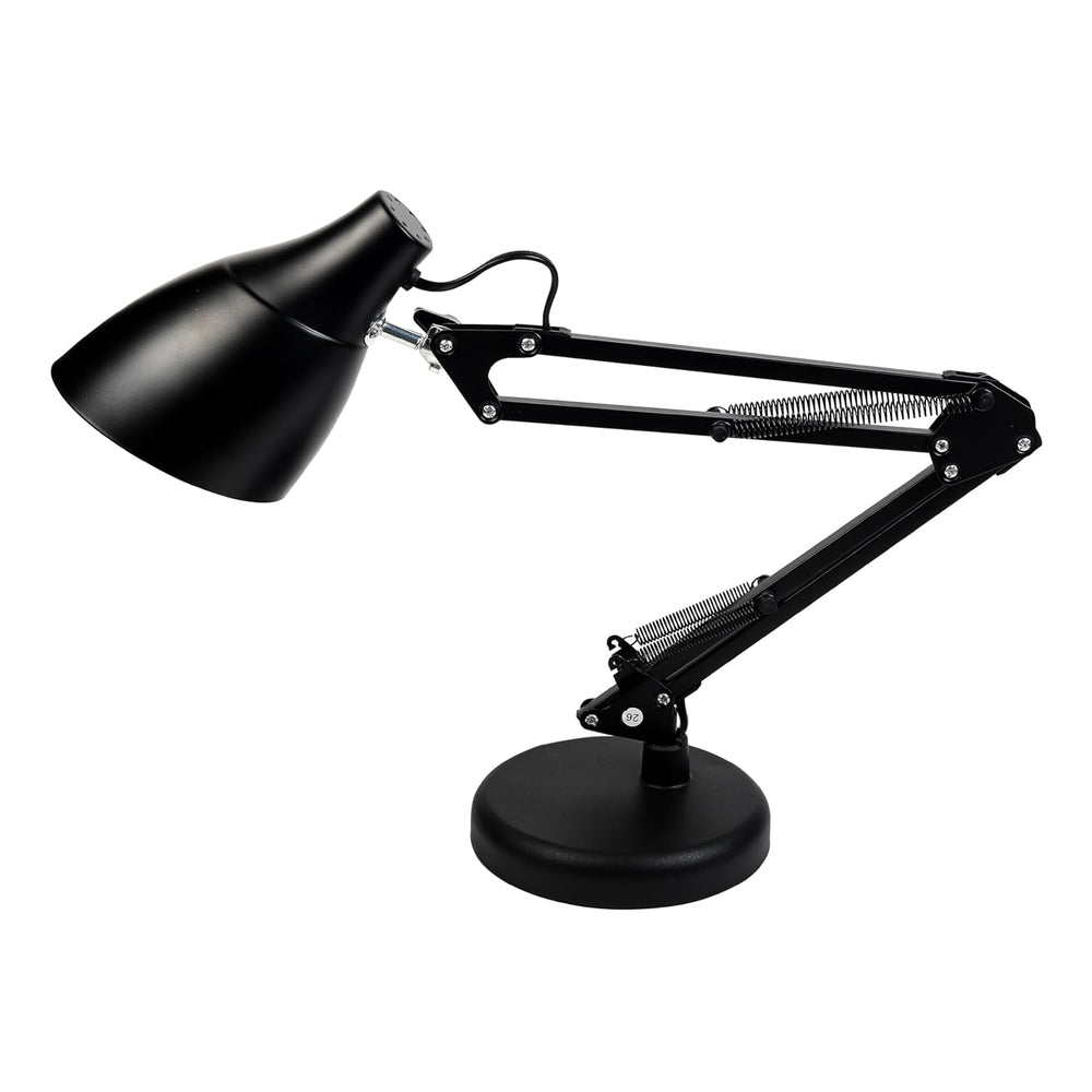 
                  
                    Lexton Black Table Desk Lamp for Studying & Reading | Portable Bedside Table Desk Light, Bulb Not Included (Pack of 1, Plastic)
                  
                