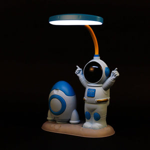 
                  
                    Lexton LED Study Table Lamp Astronaut Shaped for Kids | 180 Degree Adjustable Desk Lamps for Study Room |USB Warm Light LED Children Study Table Lamp | (Light Blue,Pack of 1)
                  
                