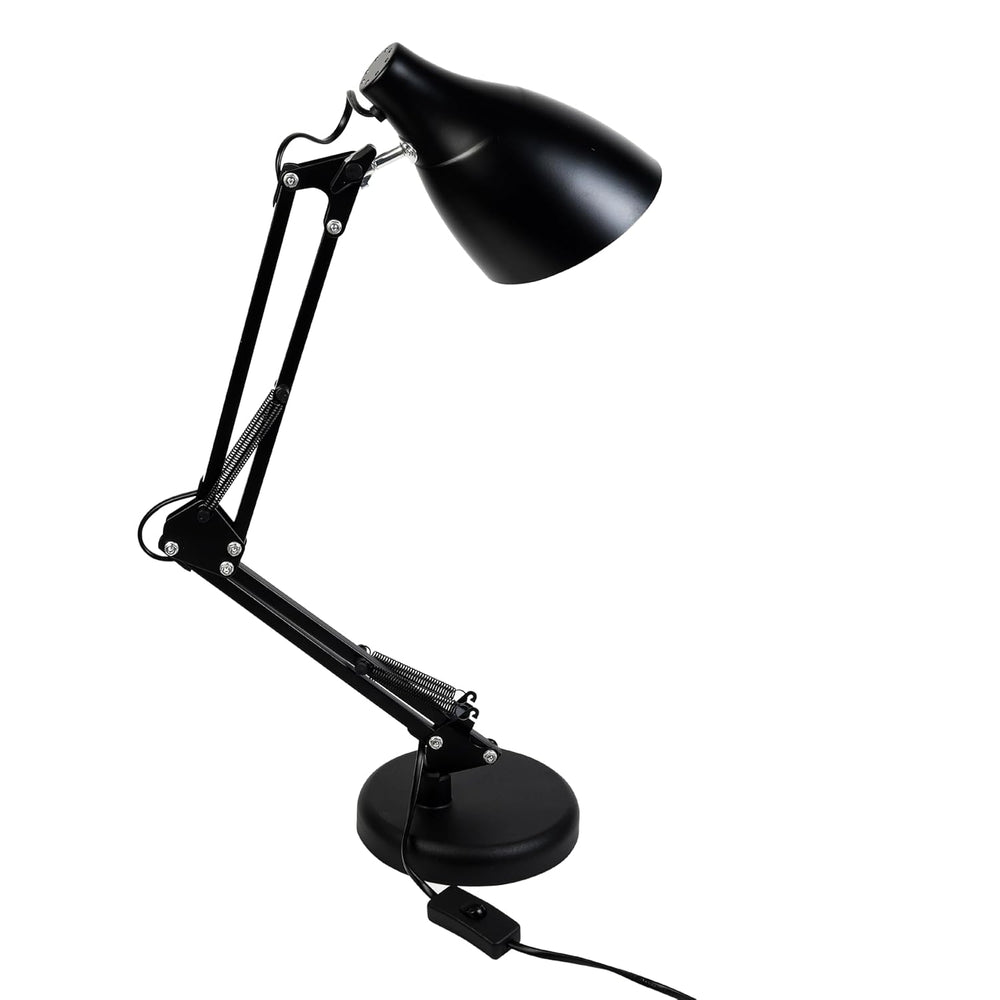 
                  
                    Lexton Black Table Desk Lamp for Studying & Reading | Portable Bedside Table Desk Light, Bulb Not Included (Pack of 1, Plastic)
                  
                