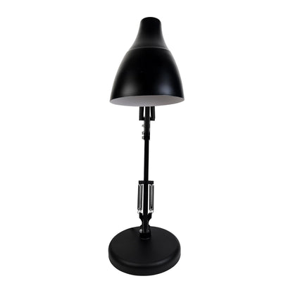 Lexton Black Desk Lamp | Portable Bedside & Study Light, Bulb Not Included