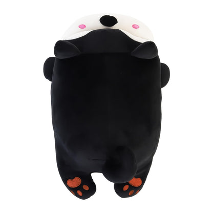 HANKLEY Puppy Plush Fully Stuffed Animal Soft Toy | Best Gift for Kids, Boys, Girls and Adults | Huggable Puppy Soft Toy | Black & White