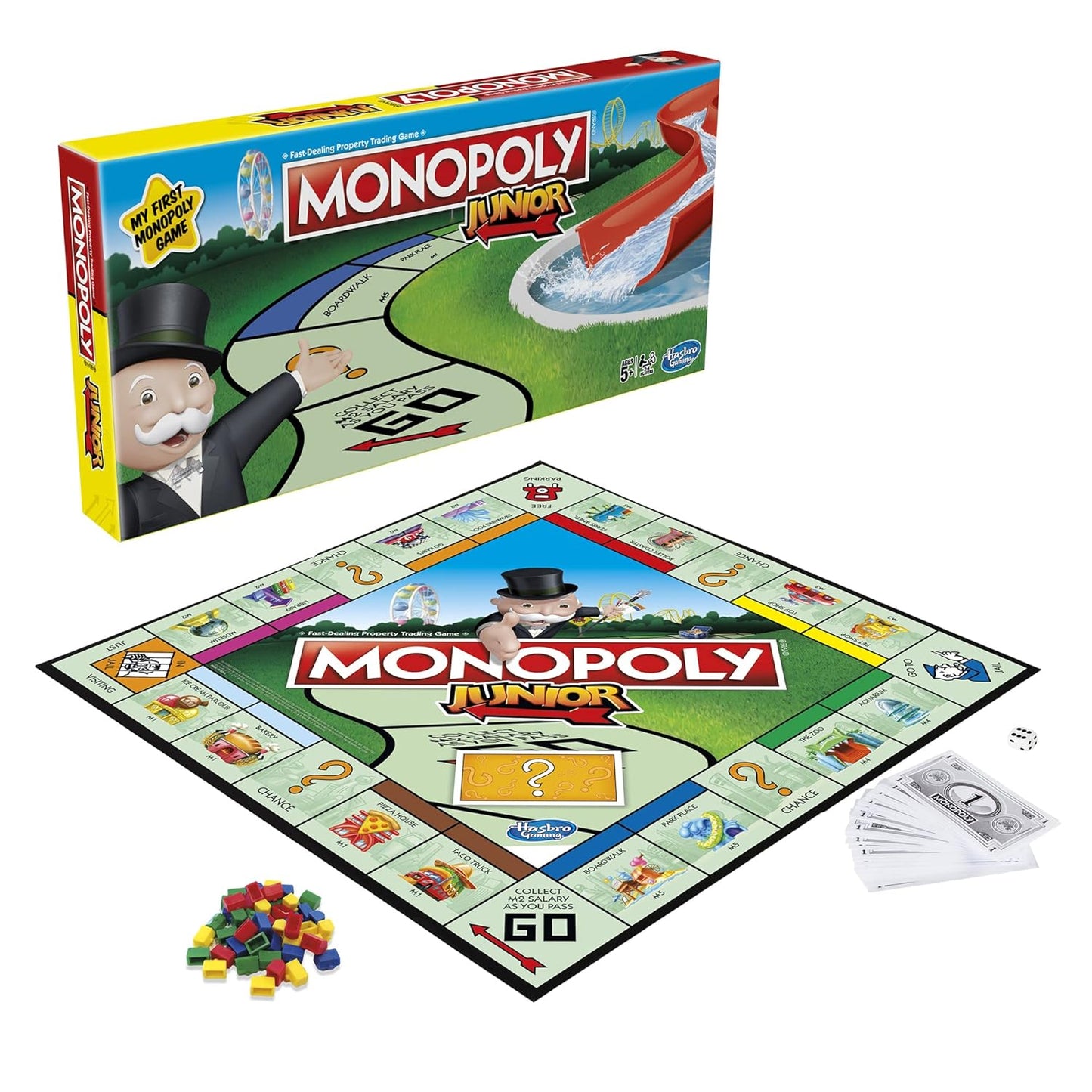 Monopoly Kid’s Junior Board Game – Fun and educational board game designed for kids aged 5 and above.