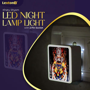 
                  
                    Lexton Khatu Shyam Fancy LED Night Lamp Light with 2 Pin Socket for Spiritual Ambiance, 0.5 Watt, 230v (Warm White, Pack of 1)
                  
                