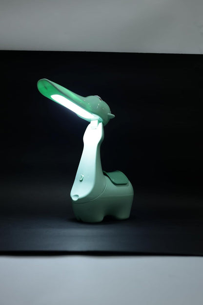 Lexton 10.5-Inch Alpaca Folding LED Table Lamp | Rechargeable Kids Study Lamp with Pen Holder