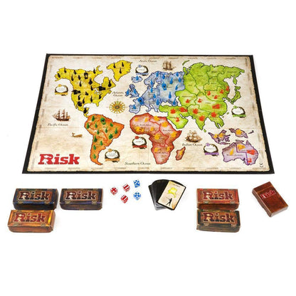 Risk Hasbro Strategy Board Game for 2-5 Players, War Game for Teens & Family, Ages 10+ Gift