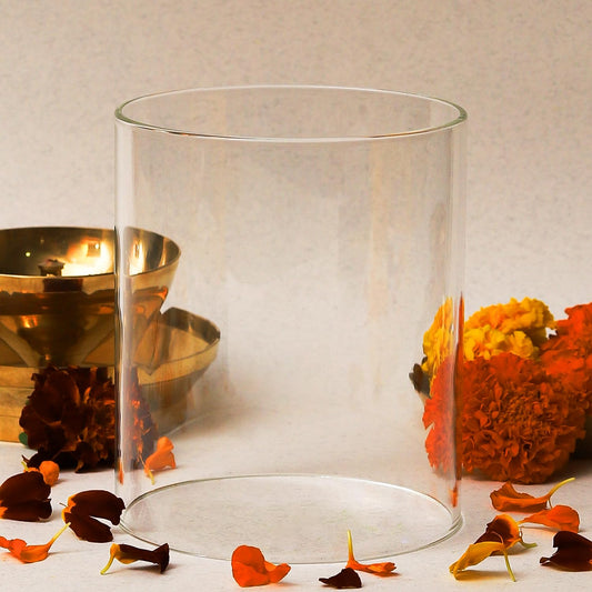 Klassic Large Borosilicate Glass Cover for Akhand Diya