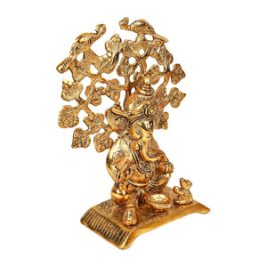 
                  
                    Klassic Lord Ganesh Idol with Good Design Diya Lamp | Diwali Diya, Durga Puja, Subh Labh Gift Temple Articles Decoration Antique Gifts (Pack of 1, Golden)
                  
                