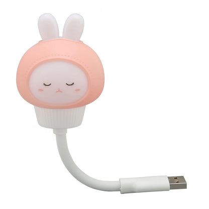 Lexton Cute Rabbit LED Night Light | USB Plug-in Kids Lamp