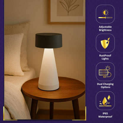 Lexton Modern Art LED Table Lamp  White