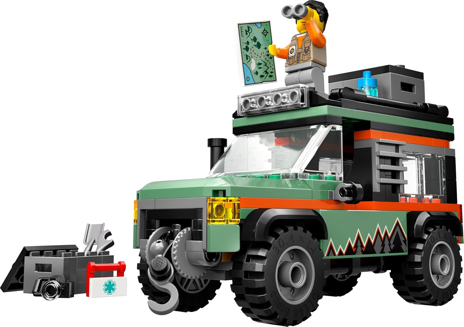 LEGO CITY OFF-ROAD 4X4 MOUNTAIN TRUCK ADVENTURE TOY 60447 1.00 PACK (Box Condition Damaged, Product Fine) iCraft by Eagle